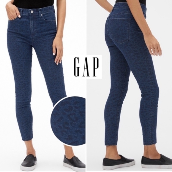 GAP Denim - Gap Leopard Print Legging Skimmer Jeans 10 Petite
